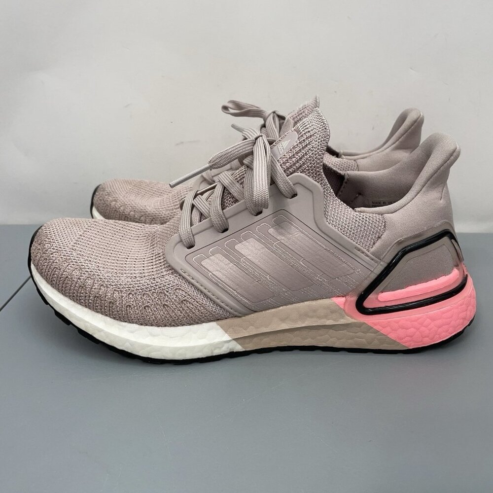 Adidas UltraBoost 20 Sneakers Shoes Running Training Athletic Mauve Pink Women 8 - Picture 5 of 13
